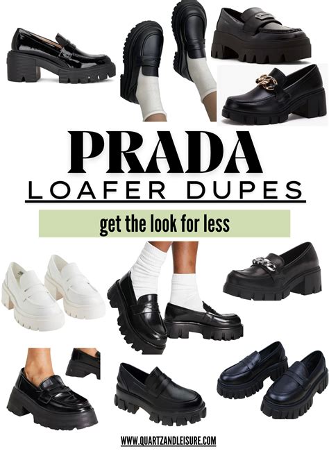 prada monolith loafers dupe